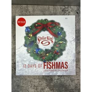 Strike King Fish Advent Calendar Lure Jigsaw Tackle Baits 12 Days Gifts Fishmas